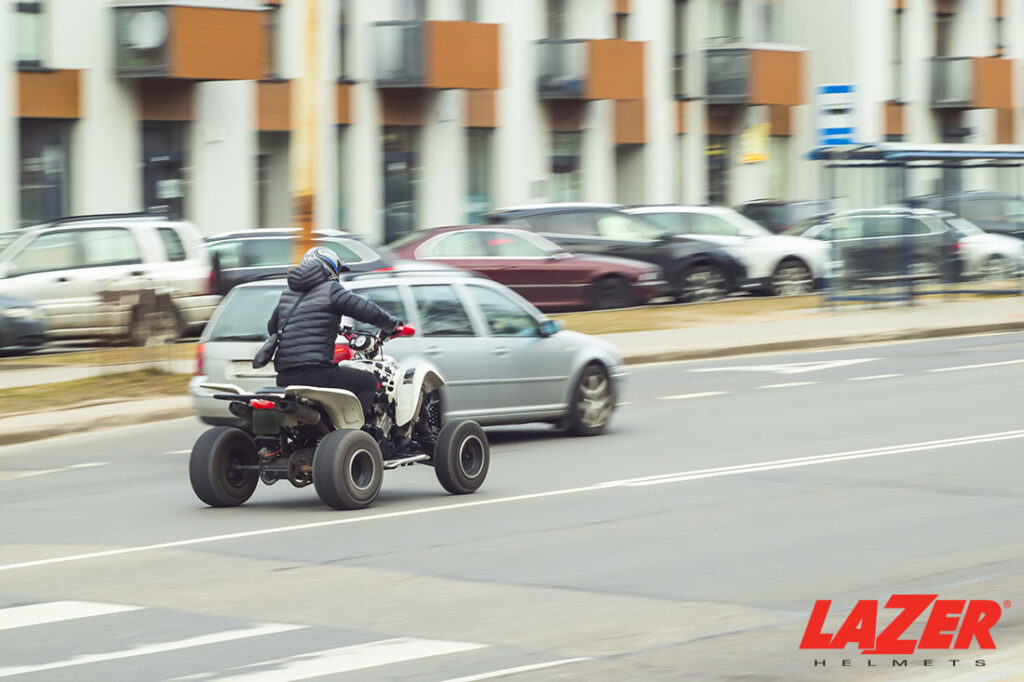 4 Wheelers drive on street
