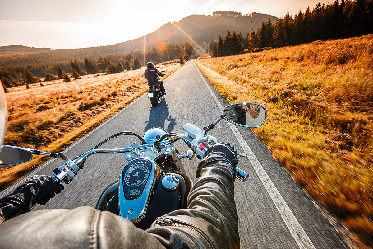 Rider in Motorcycle